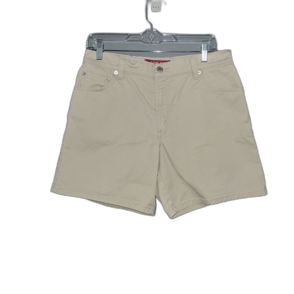 Y2K Levi's Classic Fit Jean Khaki Shorts Size 12 Mis
